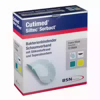 Cutimed Siltec Sorbact Pu Verband 7x10 cm Oval