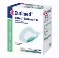 Cutimed Siltec Sorbact Pu Verband 12,5x12,5 cm