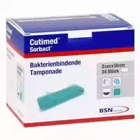 Cutimed Sorbact Tamponaden 2x50 cm 24 st