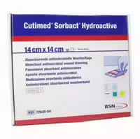 Cutimed Sorbact Hydroactive Kompressen 14x14 Cm 10 St Kompressen