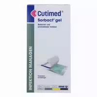 Cutimed Sorbact Gel Kompressen 7,5x15 cm 12 st Kompressen