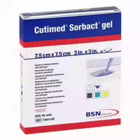 Cutimed Sorbact Hydro Gel Kompressen 7,5x7,5 Cm