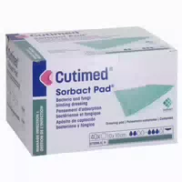 Cutimed Sorbact Pad Kompressen 10x10 cm 40 st