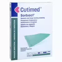 Cutimed Sorbact Saugkompressen 10x10 Cm