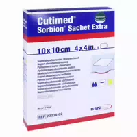Sorbion Cutimed Sachet Extra Wundauflage 10x10 Cm