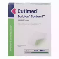 Cutimed Sorbion Sorbact Wundauflage 20x20 Cm 12 St
