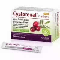 Cystorenal Cranberry Plus für eine Gesunde und Starke Blase, mit Kürbiskernextrakt, Vitamin B2 und C