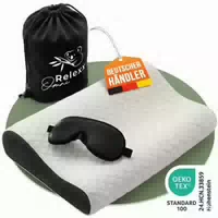 Omnirelexx Ergonomisches Kopfkissen Nackenkissen zur Entspannung aus Soft Memory Foam Kissen