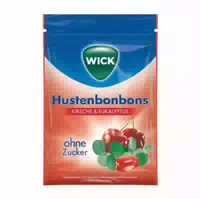 Wick Hustenbonbons Kirsch& Eukalyptus Ohne Zucker 72 G Bonbons