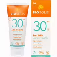 Biosolis Bio Sonnenmilch Aloe Vera Lsf 30 100 Ml Milch