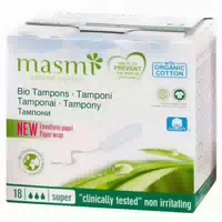Masmi Bio Tampons Classic 100% Bio Baumwolle 18 St Tampon