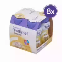 Fortimel Compact 2 4 Trinknahrung Banane 8x4x125 Ml Flüssigkeit