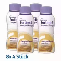 Fortimel Compact Energy Trinknahrung Cappuccino 8x4x300 Ml Flüssigkeit