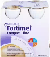 Fortimel Compact Fibre 2 4 Trinknahrung Cappuccino 8x4x125 ml Flüssigkeit