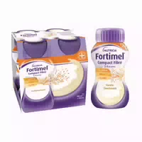 Fortimel Compact Fibre 2 4 Trinknahrung Vanille 4x125 Ml Flüssigkeit