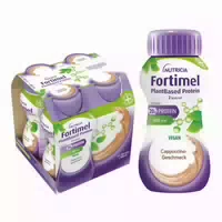 Nutricia Fortimel Plantbased Protein 2 Kcal Ml Cappuccino Geschmack 4x200 Ml Flüssigkeit