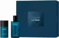 Davidoff Cool Water Set = Edt Nat Spray 75 ml Deodorant Stick 75 ml