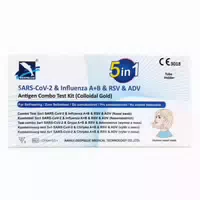 Deepblue 5 in 1 Test Covid 19 Alle Varianten , Grippe A B, Rsv, Adenovirus Gratis Nanovio Ffp2