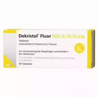 Dekristol Fluor 500 I E 0,25 Mg Tabletten 90 St