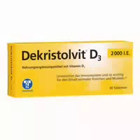 Dekristolvit D3 2000 I E Tabletten & Dekristolvit D3 1000 I E Weichgummis