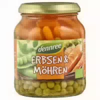 Erbsen im Glas
