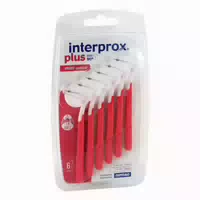 Interprox Plus Mini Conical Rot Interdentalbürste 6 St Zahnbürste