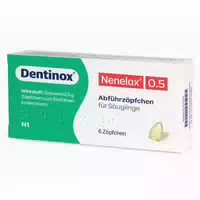 Nene Lax 0,5 für Säuglinge 6 st Säuglings Suppositorien