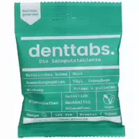 Denttabs Zahnputztabletten Stevia Mint Fluoridfrei 125 st Tabletten
