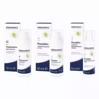 Dermasence Hyalusome Nachtpflege & Rosamin Tagespflege Serum