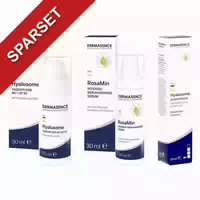 Dermasence Hyalusome Tagespflege & Augenpflege & Rosamin Serum