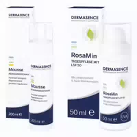 Dermasence Mousse Reinigungsschaum & Rosamin Tagespflege Lsf50