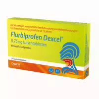 Flurbiprofen Dexcel Gegen Halsschmerzen 24 St Lutschtabletten