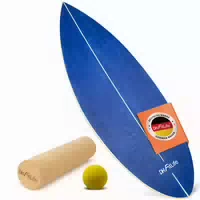 Dh Fitlife Surfing Balance Board aus Echtholz