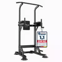 Dh Fitlife Power Tower Dip Station Mit Rückentrainer 1 St