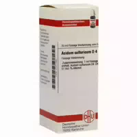Acidum Sulfuricum D 4 Dilution 20 Ml Dilution
