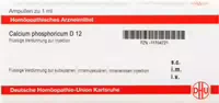 Dhu Calcium Fluoratum D12 8 X 1 ml Ampullen