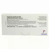 Cuprum Aceticum D 4 Ampullen 8x1 Ml