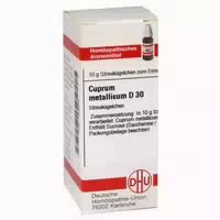Cuprum Metallicum D 30 Globuli 10 g
