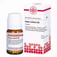 Hepar Sulfuris D 6 Tabletten 80 st Tabletten