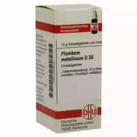 Plumbum Metallicum D 30 Globuli 10 G Globuli