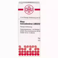Dhu Rhus Toxicodendron Lmxxiv Dilution 10 ml
