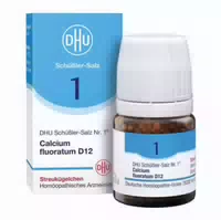 Dhu Schüssler Salz Nr 1 Calcium Fluoratum D 12 Globuli 10 G Globuli