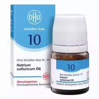 Dhu Schüßler Salz Nummer 10 Natrium Sulfur D6 Globuli