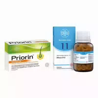 Dhu Schüßler Salz Nummer 11 Silicea D12 Tbl & Priorin Kapseln