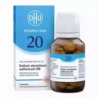 Dhu Schüßler Salz Nr 20 Kalium Aluminium Sulfuratum D6 Tabletten
