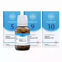 Dhu Schüßler Salze Kur mit dem Mineralsalz des Stoffwechsels Nr 5 9 10 3 X 80 Tabletten