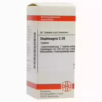 Staphisagria C 30 Tabletten 80 St