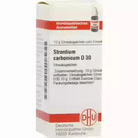 Strontium Carbonicum D 30 Globuli 10 g Globuli