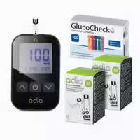 Adia Blutzuckermessgerät Mg Dl Set 110 Blutzuckerteststreifen 110 Lanzetten 1 St