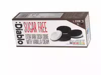 :diablo Sugar Free Extra Dark Cocoa Cookie With Vanilla Cream